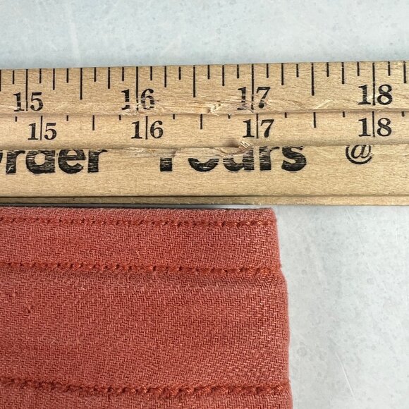 American Eagle Linen Blend Pants Women's 34x29* High Rise Wide Leg Orange Tag 12 - Picture 16 of 16